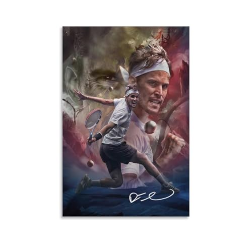 Poster mit Dominic Thiem Tennisstern, Wandkunst, Rollen, Leinwand, Gemälde, Bild, Wohnzimmer-Dekoration, Zuhause, 50 x 75 cm Poster mit Dominic Thiem Tennisstern, Wandkunst, Rollen, Leinwand, Gemälde, Bild, Wohnzimmer-Dekoration, Zuhause, 50 x 75 cm von sipfsi