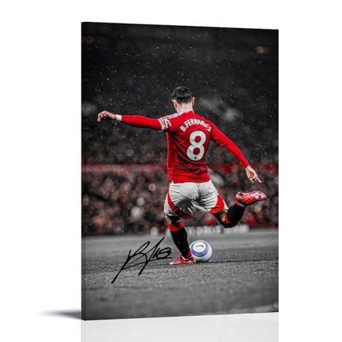 sipfsi Bruno Fernandes Fußball-Poster, Leinwand, Wandkunst, dekorativ, Schlafzimmer, modernes Zuhause, Kunstwerke, 30 x 45 cm sipfsi Bruno Fernandes Fußball-Poster, Leinwand, Wandkunst, dekorativ, Schlafzimmer, modernes Zuhause, Kunstwerke, 30 x 45 cm von sipfsi