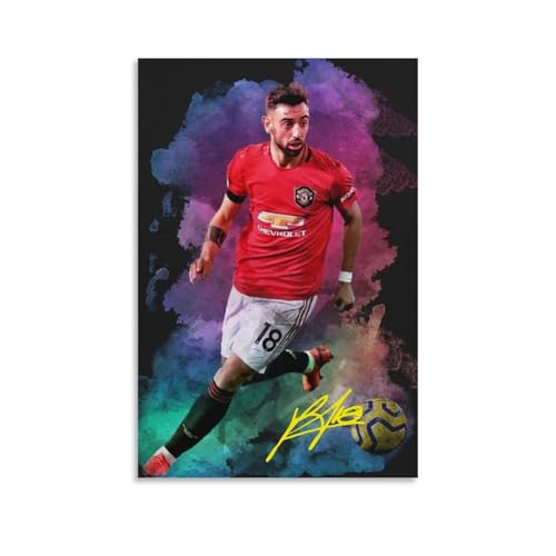 sipfsi Bruno Fernandes Fußball-Star-Kunst-Poster, dekoratives Gemälde, Leinwand, Wandkunst, Wohnzimmer, Schlafzimmer, 60 x 90 cm sipfsi Bruno Fernandes Fußball-Star-Kunst-Poster, dekoratives Gemälde, Leinwand, Wandkunst, Wohnzimmer, Schlafzimmer, 60 x 90 cm von sipfsi