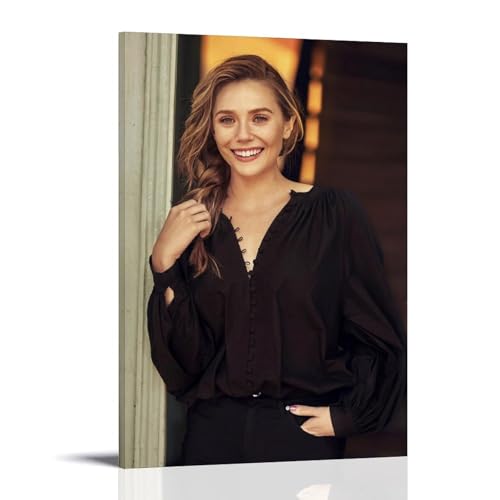 sipfsi Elizabeth Olsen Dekofigur für Prominente, dekorative Malerei, Leinwand, Wandkunst, Wohnzimmer, Schlafzimmer, 30 x 45 cm sipfsi Elizabeth Olsen Dekofigur für Prominente, dekorative Malerei, Leinwand, Wandkunst, Wohnzimmer, Schlafzimmer, 30 x 45 cm von sipfsi