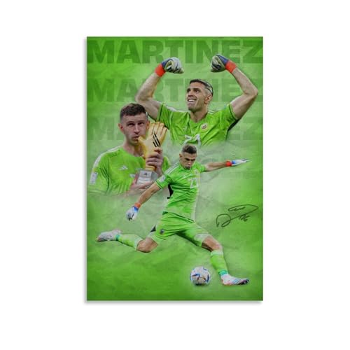 sipfsi Emiliano Martínez Poster mit ausgewählten Fußballspielern, Wandkunst, Leinwandbild, Wohnzimmer-Dekoration, Zuhause, 30 x 45 cm sipfsi Emiliano Martínez Poster mit ausgewählten Fußballspielern, Wandkunst, Leinwandbild, Wohnzimmer-Dekoration, Zuhause, 30 x 45 cm von sipfsi