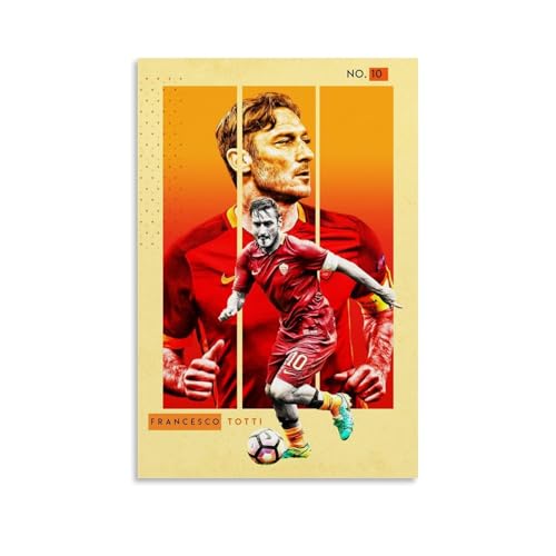 sipfsi Francesco Totti Fußballspieler, dekoratives Poster, dekoratives Gemälde, Leinwand, Wandkunst, Wohnzimmer, Schlafzimmer, 50 x 75 cm sipfsi Francesco Totti Fußballspieler, dekoratives Poster, dekoratives Gemälde, Leinwand, Wandkunst, Wohnzimmer, Schlafzimmer, 50 x 75 cm von sipfsi