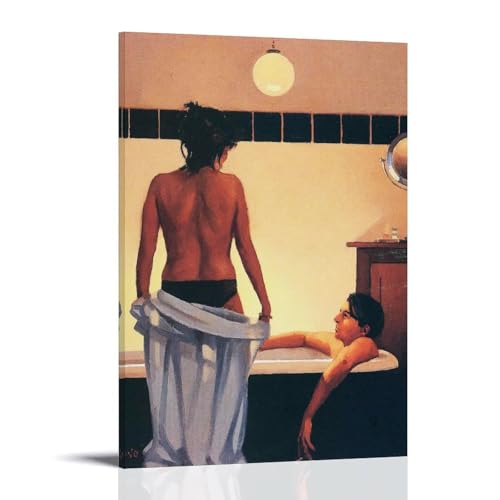 sipfsi Jack Vettriano Masterpieces (Take A Bath Together) Interieur-Upgrades Poster Kunstdruck Wandfotofarbe Hängendes Bild Familie Schlafzimmer Dekor 20 x 30 cm von sipfsi