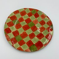 Checkered Plate Red/Olive Checkered Plate Red/Olive von sisitonia