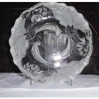 4 Vintage-Glasteller Von Waltherglas Paradiso von sissietagere