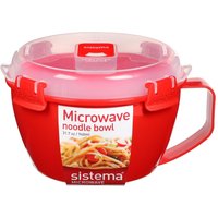 sistema® Mikrowellentopf 9.7 cm hoch rot, transparent von sistema®