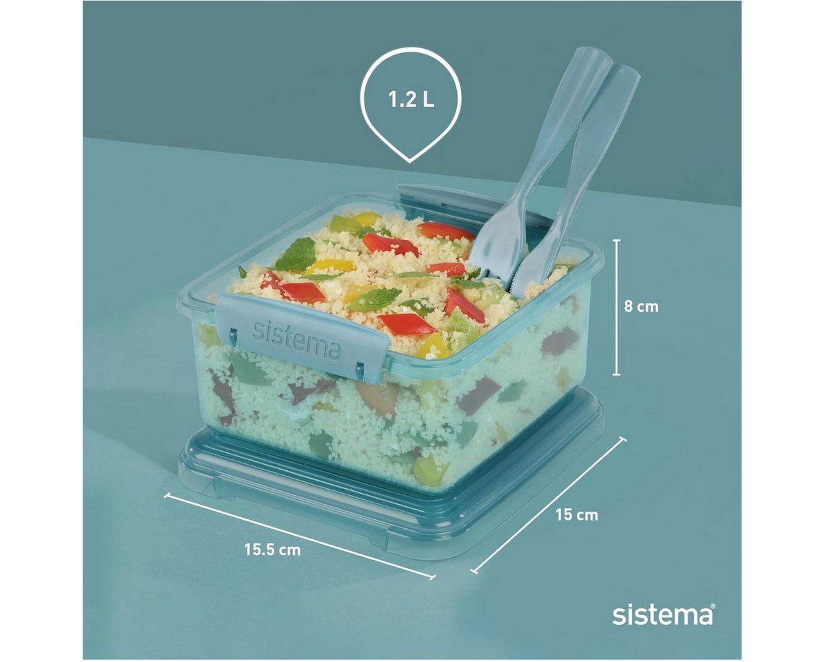 sistema Aufbewahrungsbox Sistema 1,25L Lunch Plus Box -recycled PP + Revive bottle Recycled OBP sistema Aufbewahrungsbox Sistema 1,25L Lunch Plus Box -recycled PP + Revive bottle Recycled OBP von sistema