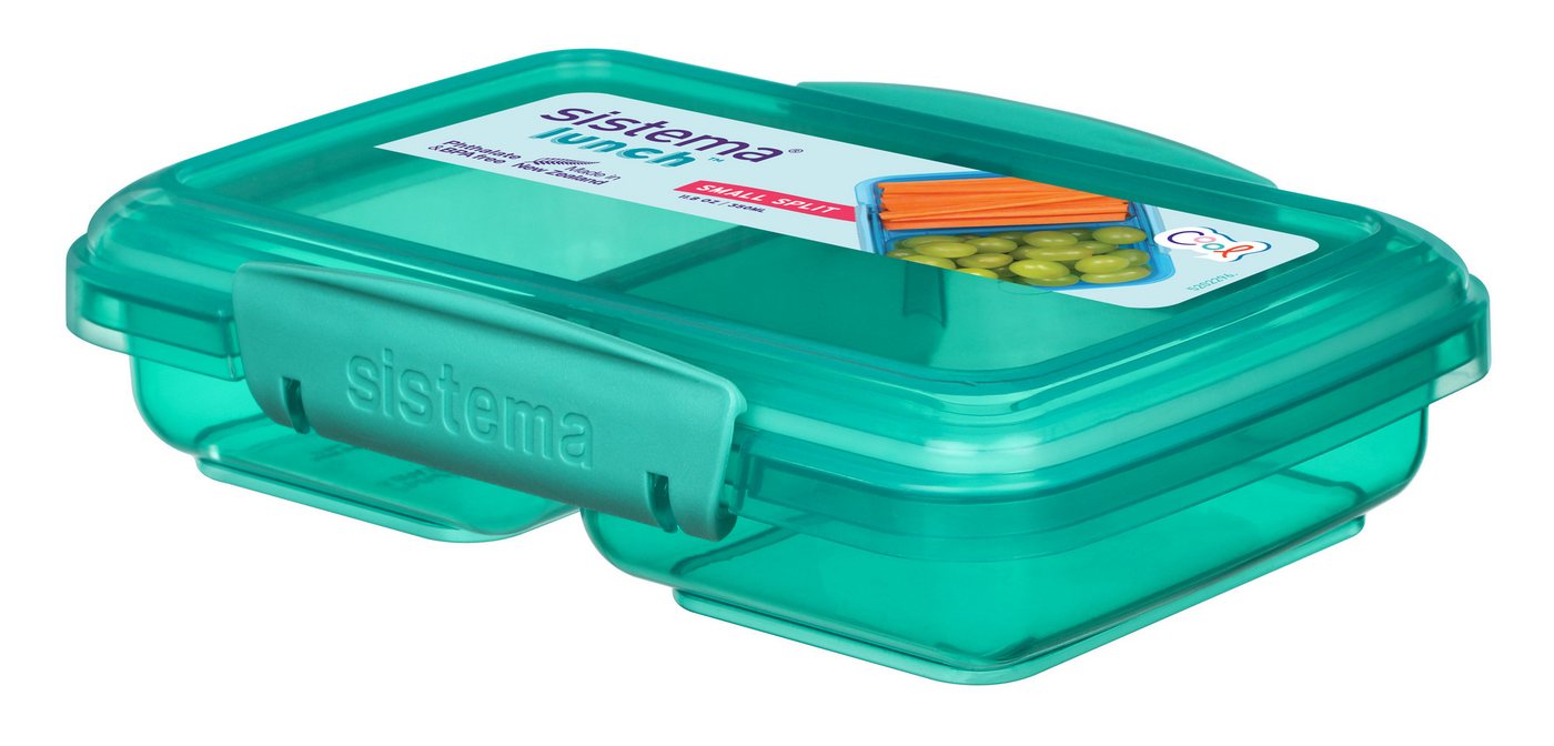 sistema Aufbewahrungsbox Sistema 350ml Small Split Lunch - Teal sistema Aufbewahrungsbox Sistema 350ml Small Split Lunch - Teal von sistema