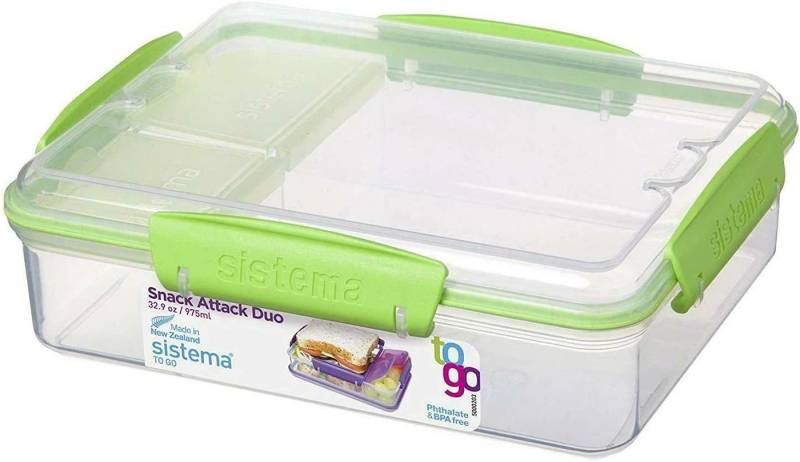 sistema Aufbewahrungsbox Sistema 975ml Snack Attack Duo To Go von sistema