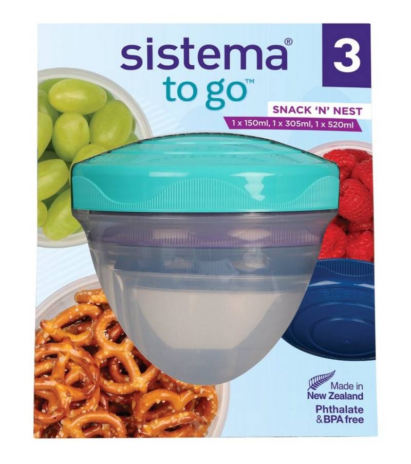 sistema Aufbewahrungsbox Sistema Snack´n Nest 3er Pack (3 St) von sistema