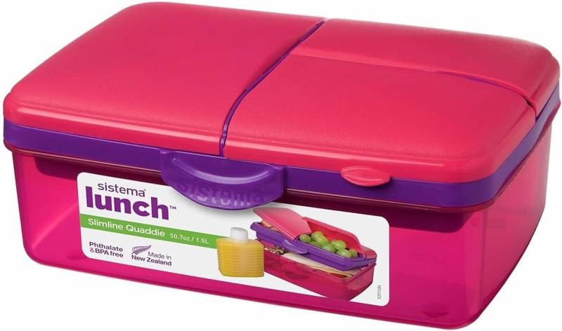 sistema Frischhaltedose Sistema Mittagessen-Träger pp 4 Abteile m/Flasche lt1,5 von sistema