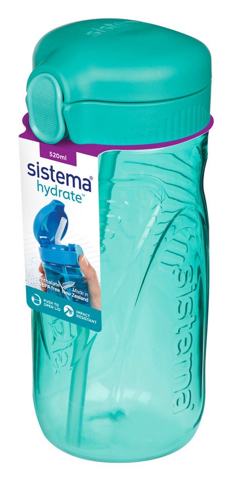 sistema Trinkflasche Sistema 520ml Tritan Quick Flip Bottle - Teal von sistema