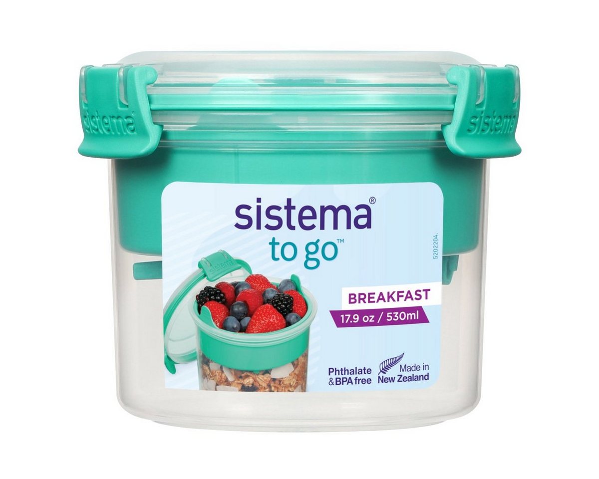 sistema Vorratsdose Box Breakfast To Go 0.53 l - Farbwahl, Kunststoff Lebensmittelsicher von sistema