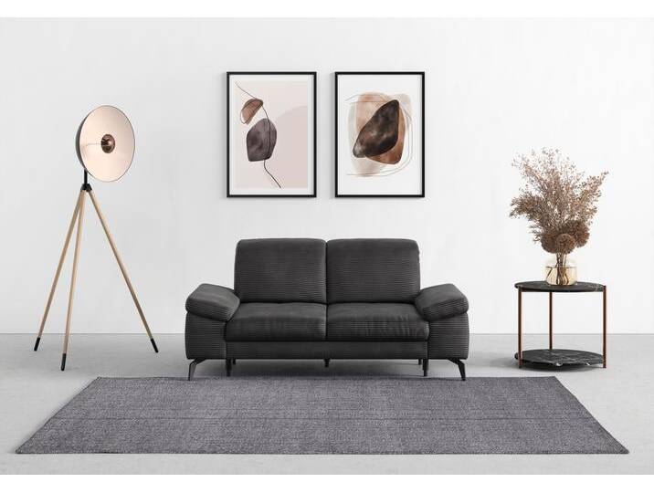 2-Sitzer SIT & MORE Cabana , grau, B:191cm H:84cm T:123cm, 100% Polyester, Sofas, Breite 191 cm, wahlweise mit Sitztiefen- und Kopfteilfunktion von sit&more