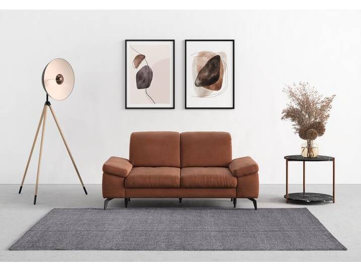 2-Sitzer SIT & MORE Cabana , rosa (kupfer), B:191cm H:84cm T:123cm, 95% Polyester, 5% Polyamid, Sofas, Breite 191 cm, wahlweise mit Sitztiefen- und Kopfteilfunktion von sit&more