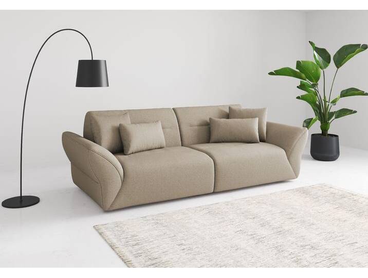Big-Sofa SIT & MORE Dali , grau (taupe), B:300cm H:91cm T:116cm, 95% Polyester 5% Polyamid, Sofas von sit&more