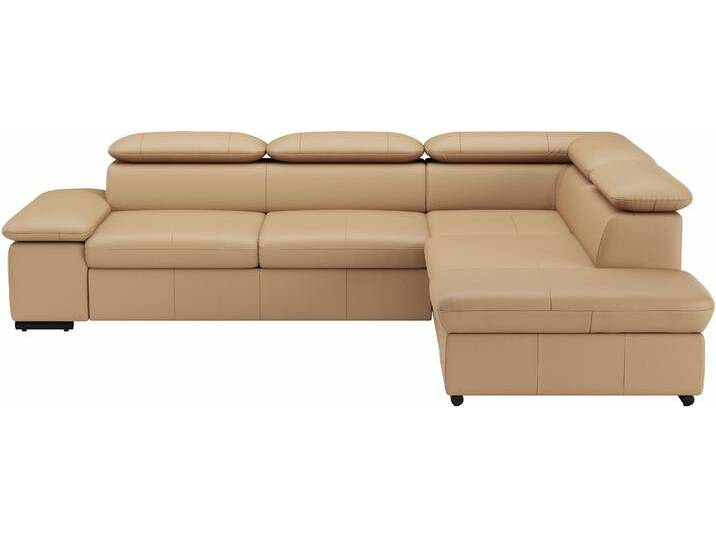 Ecksofa SIT & MORE Alcudia L-Form , braun (cappuccino), B:272cm H:73cm T:226cm, Sofas, mit Armteilverstellung, optional Kopfteilverstellung und Bettfunktion von sit&more