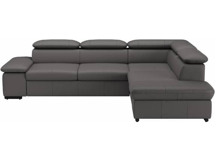 Ecksofa SIT & MORE Alcudia L-Form , braun (mocca), B:272cm H:73cm T:226cm, Sofas, mit Armteilverstellung, optional Kopfteilverstellung und Bettfunktion von sit&more