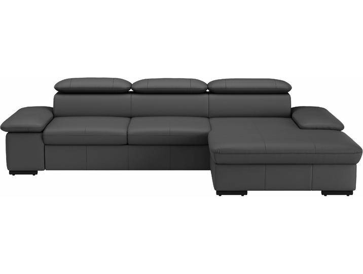 Ecksofa SIT & MORE Alcudia L-Form , schwarz, B:286cm H:73cm T:174cm, Sofas, wahlweise mit Bettfunktion von sit&more