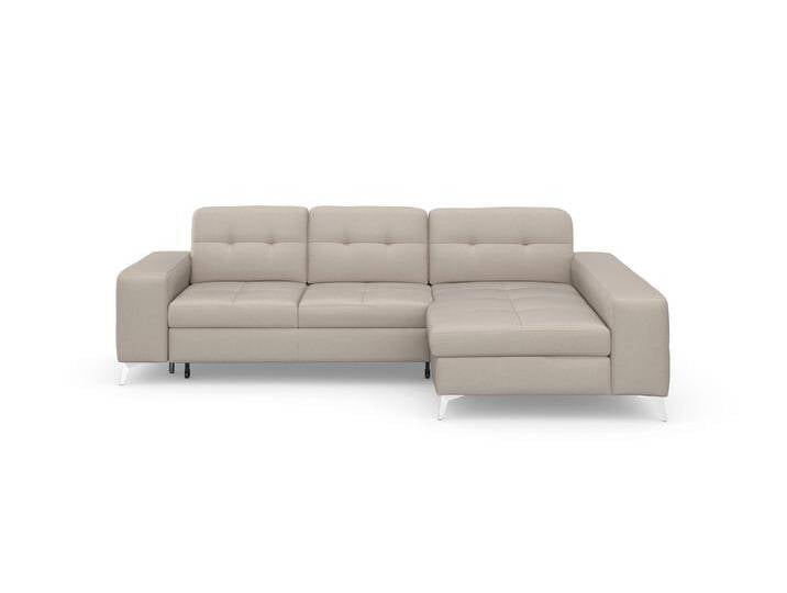 Ecksofa SIT & MORE Baviene L-Form , grau (elefant), B:286cm H:92cm T:176cm, Sofas, inklusive Sitztiefenverstellung und Federkern, wahlweise Bettfunktion von sit&more