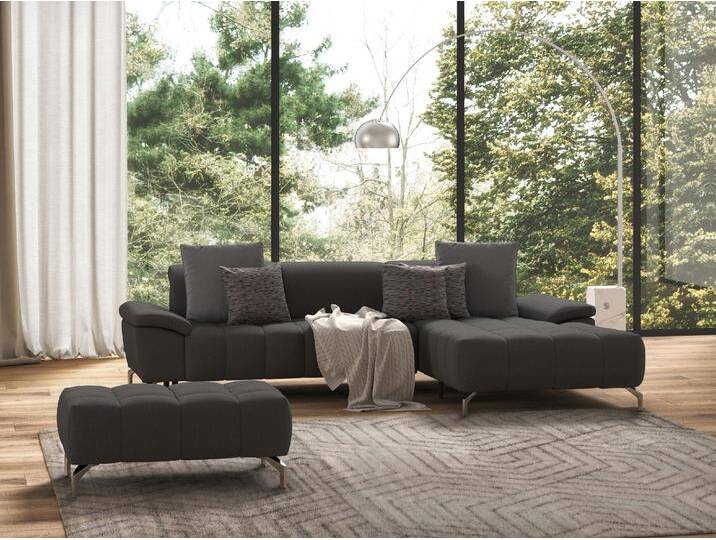 Ecksofa SIT & MORE Cool L-Form , grau, B:290cm H:79cm T:185cm, Sofas, wahlweise mit Kopfteilverstellung und Vorziehsitz, motorisch von sit&more