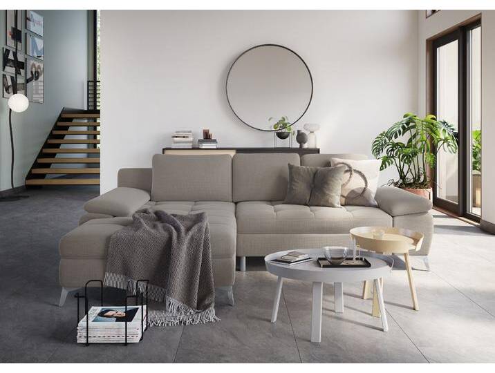 Ecksofa SIT & MORE Latigo L-Form , beige, B:270cm T:163cm, Sofas, mit Recamiere, wahlweise mit Bettfunktion und Bettkasten Ecksofa SIT & MORE Latigo L-Form , beige, B:270cm T:163cm, Sofas, mit Recamiere, wahlweise mit Bettfunktion und Bettkasten von sit&more