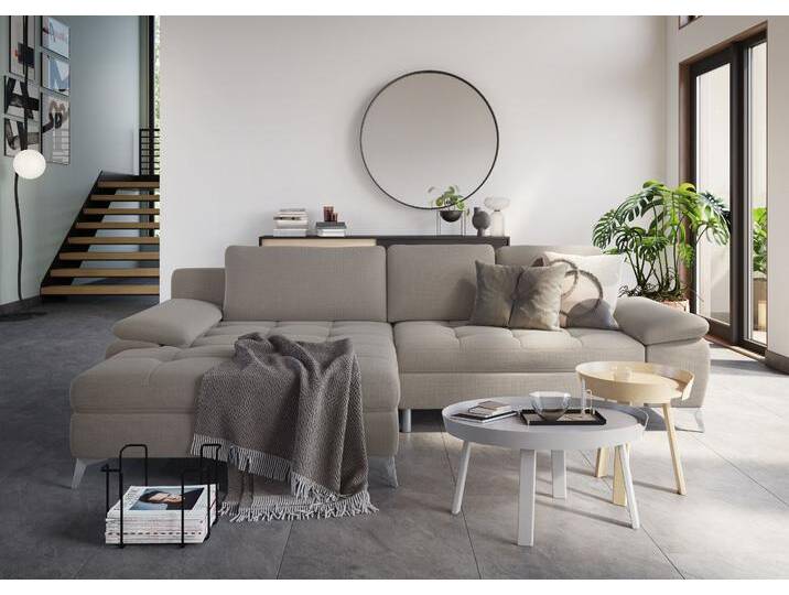 Ecksofa SIT & MORE Latigo L-Form , beige, B:290cm T:163cm, Sofas, mit Mega-Recamiere, wahlweise mit Bettfunktion und Bettkasten Ecksofa SIT & MORE Latigo L-Form , beige, B:290cm T:163cm, Sofas, mit Mega-Recamiere, wahlweise mit Bettfunktion und Bettkasten von sit&more