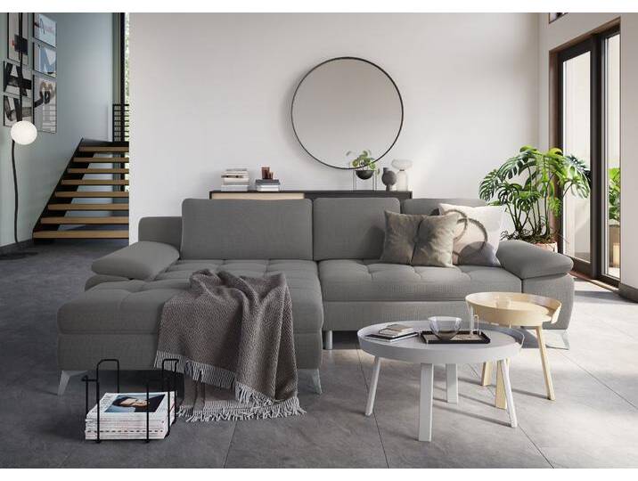 Ecksofa SIT & MORE Latigo L-Form , grau, B:290cm T:163cm, Sofas, mit Mega-Recamiere, wahlweise mit Bettfunktion und Bettkasten Ecksofa SIT & MORE Latigo L-Form , grau, B:290cm T:163cm, Sofas, mit Mega-Recamiere, wahlweise mit Bettfunktion und Bettkasten von sit&more