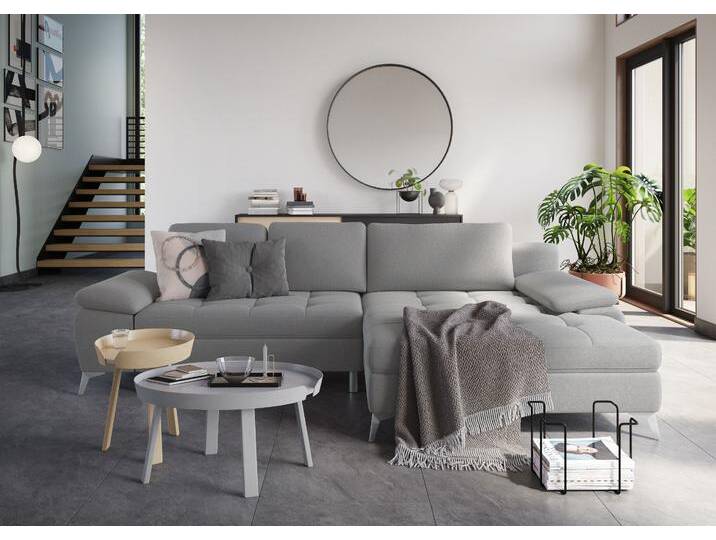 Ecksofa SIT & MORE Latigo L-Form , grau, B:290cm T:163cm, Sofas, mit Mega-Recamiere, wahlweise mit Bettfunktion und Bettkasten Ecksofa SIT & MORE Latigo L-Form , grau, B:290cm T:163cm, Sofas, mit Mega-Recamiere, wahlweise mit Bettfunktion und Bettkasten von sit&more