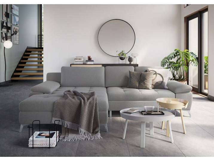 Ecksofa SIT & MORE Latigo L-Form , grau, B:290cm T:163cm, Sofas, mit Mega-Recamiere, wahlweise mit Bettfunktion und Bettkasten Ecksofa SIT & MORE Latigo L-Form , grau, B:290cm T:163cm, Sofas, mit Mega-Recamiere, wahlweise mit Bettfunktion und Bettkasten von sit&more