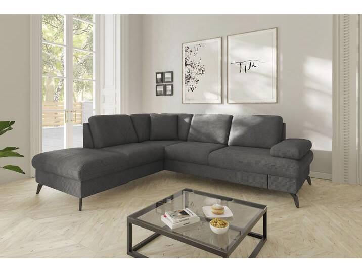 Ecksofa SIT & MORE Morris Jubi L-Form, B: 238 cm , grau, B:238cm H:83cm T:202cm, 100% Polyester, Sofas, mit Armteilfunktion & 1 Zierkissen, optional Bettfunktion Ecksofa SIT & MORE Morris Jubi L-Form, B: 238 cm , grau, B:238cm H:83cm T:202cm, 100% Polyester, Sofas, mit Armteilfunktion & 1 Zierkissen, optional Bettfunktion von sit&more