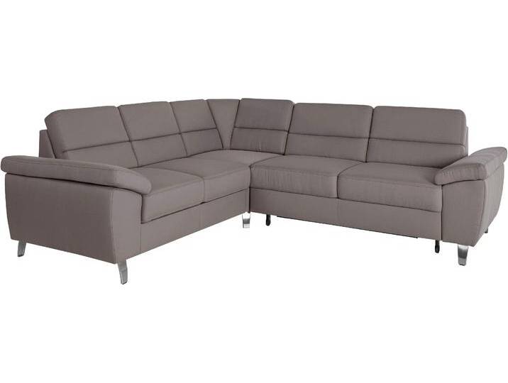 Ecksofa SIT & MORE Sorano L-Form , grau (hellgrau), B:249cm H:88cm T:229cm, Sofas, wahlweise mit Bett- und Relaxfunktion, inkl. Bettkasten von sit&more