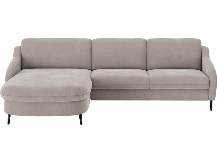 Ecksofa SIT & MORE Soul L-Form , grau (anthrazit), B:280cm H:90cm T:182cm, 100% Polyester, Sofas, wahlweise mit Bettfunktion und Bettkasten oder Schubkasten von sit&more