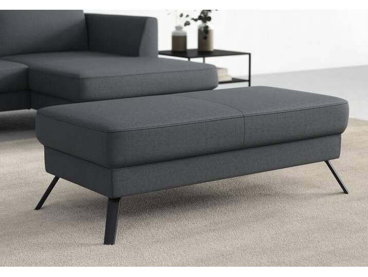 Hockerbank SIT & MORE Lindholm , grau (dunkelgrau), B:135cm H:48cm T:65cm, Hocker von sit&more