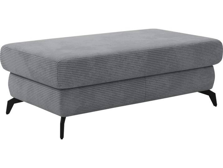 Polsterhocker SIT & MORE Bolero , grau, B:121cm H:45cm T:67cm, 100% Polyester, Hocker von sit&more
