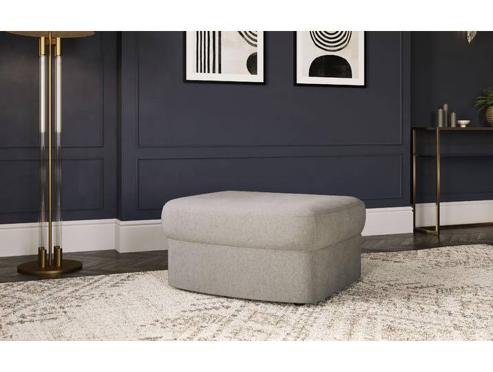 Polsterhocker SIT & MORE Jazz , beige (nature), B:84cm H:43cm T:70cm, 95% Polyester 5% Polyamid, Hocker von sit&more