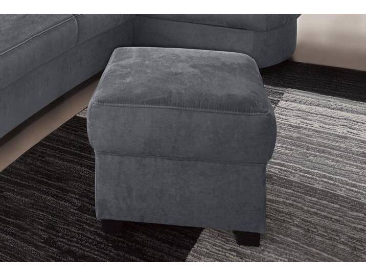 Polsterhocker SIT & MORE Pandora , grau (dunkelgrau), B:58cm H:45cm T:58cm, Luxus-Microfaser ALTARA NUBUCK (100% Polyester);Luxus-Microfaser (100% Polyester);Luxus-Microfaser (100% Polyester), Hocker von sit&more