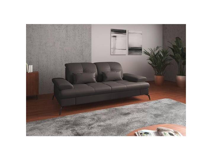 Sit & More 3-SITZER-SOFA, Mokka, Leder, Kombination Echtleder/Stoff, Nappaleder, 212x90x122 cm, Goldenes M, Made in Europe, DGM-Klimapakt, Schlafen Sit & More 3-SITZER-SOFA, Mokka, Leder, Kombination Echtleder/Stoff, Nappaleder, 212x90x122 cm, Goldenes M, Made in Europe, DGM-Klimapakt, Schlafen von sit&more