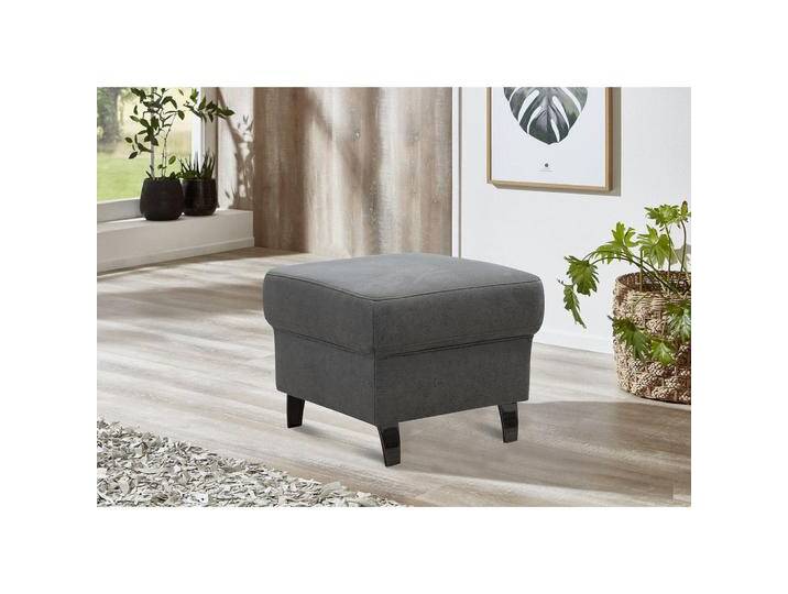 Sit & More HOCKER, Anthrazit, quadratisch, 58x48x58 cm, Goldenes M, OEKO-TEX® STANDARD 100, Made in Europe, DGM-Klimapakt, Stühle von sit&more