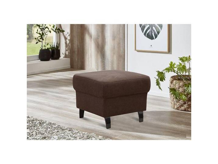 Sit & More HOCKER, Cognac, quadratisch, 58x48x58 cm, Goldenes M, OEKO-TEX® STANDARD 100, Made in Europe, DGM-Klimapakt, Stühle von sit&more