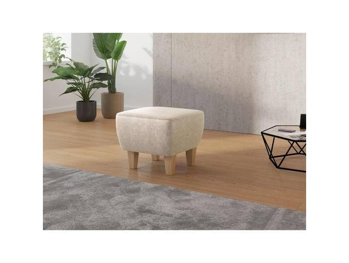 Sit & More HOCKER VIVA V, Beige, Buche, massiv, quadratisch, 56x46x56 cm, Goldenes M, OEKO-TEX® STANDARD 100, Made in Europe, DGM-Klimapakt, Stühle von sit&more