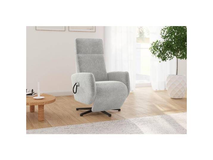 Sit & More RELAXSESSEL ROCHELLE E, Hellgrau, 71x110x82 cm, Goldenes M, OEKO-TEX® STANDARD 100, Made in Europe, DGM-Klimapakt, Sitzfläche 360° drehbar, von sit&more