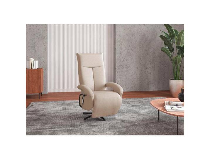 Sit & More SESSEL, Creme, 74x112x82 cm, Goldenes M, OEKO-TEX® STANDARD 100, Made in Europe, DGM-Klimapakt, Relaxfunktion, integrierter Akku, von sit&more