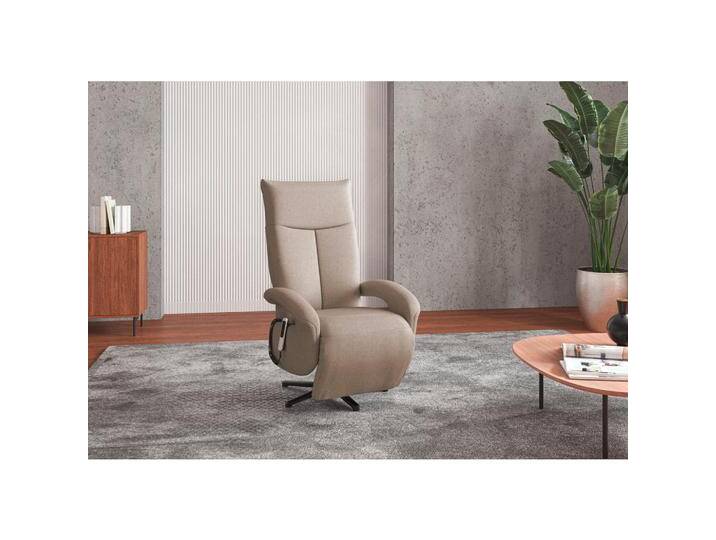Sit & More SESSEL, Taupe, 74x112x82 cm, Goldenes M, OEKO-TEX® STANDARD 100, Made in Europe, DGM-Klimapakt, Relaxfunktion, integrierter Akku, von sit&more