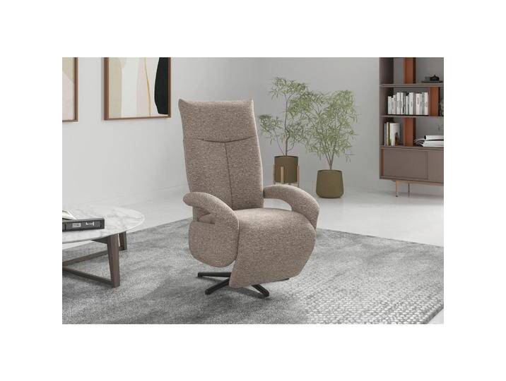 Sit & More RELAXSESSEL DANCE E, Cappuccino, 74x112x82 cm, Goldenes M, OEKO-TEX® STANDARD 100, Made in Europe, DGM-Klimapakt, Liegefunktion, Sitzfläche von sit&more
