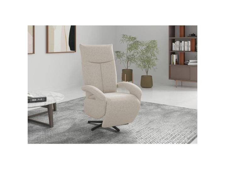Sit & More RELAXSESSEL DANCE E, Creme, 74x112x82 cm, Goldenes M, OEKO-TEX® STANDARD 100, Made in Europe, DGM-Klimapakt, Liegefunktion, Sitzfläche 360° von sit&more
