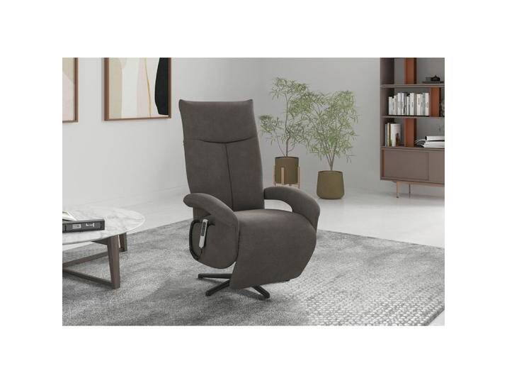 Sit & More RELAXSESSEL DANCE E, Graphit, 74x112x82 cm, Goldenes M, OEKO-TEX® STANDARD 100, Made in Europe, DGM-Klimapakt, Liegefunktion, integrierter von sit&more