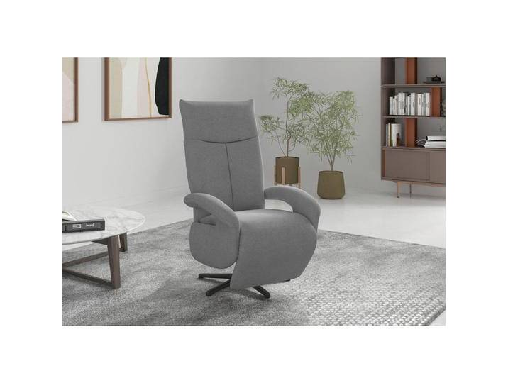Sit & More RELAXSESSEL DANCE E, Grau, 74x112x82 cm, Goldenes M, OEKO-TEX® STANDARD 100, Made in Europe, DGM-Klimapakt, Liegefunktion, Sitzfläche 360° von sit&more
