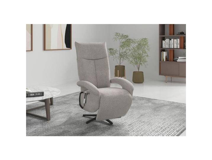 Sit & More RELAXSESSEL DANCE E, Hellgrau, 74x112x82 cm, Goldenes M, OEKO-TEX® STANDARD 100, Made in Europe, DGM-Klimapakt, Liegefunktion, integrierter von sit&more