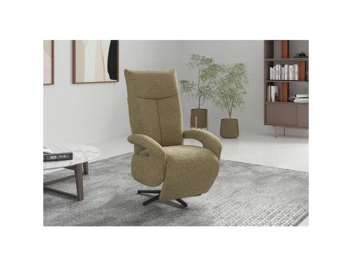 Sit & More RELAXSESSEL DANCE E, Olivgrün, 74x112x82 cm, Goldenes M, OEKO-TEX® STANDARD 100, Made in Europe, DGM-Klimapakt, Liegefunktion, Sitzfläche von sit&more